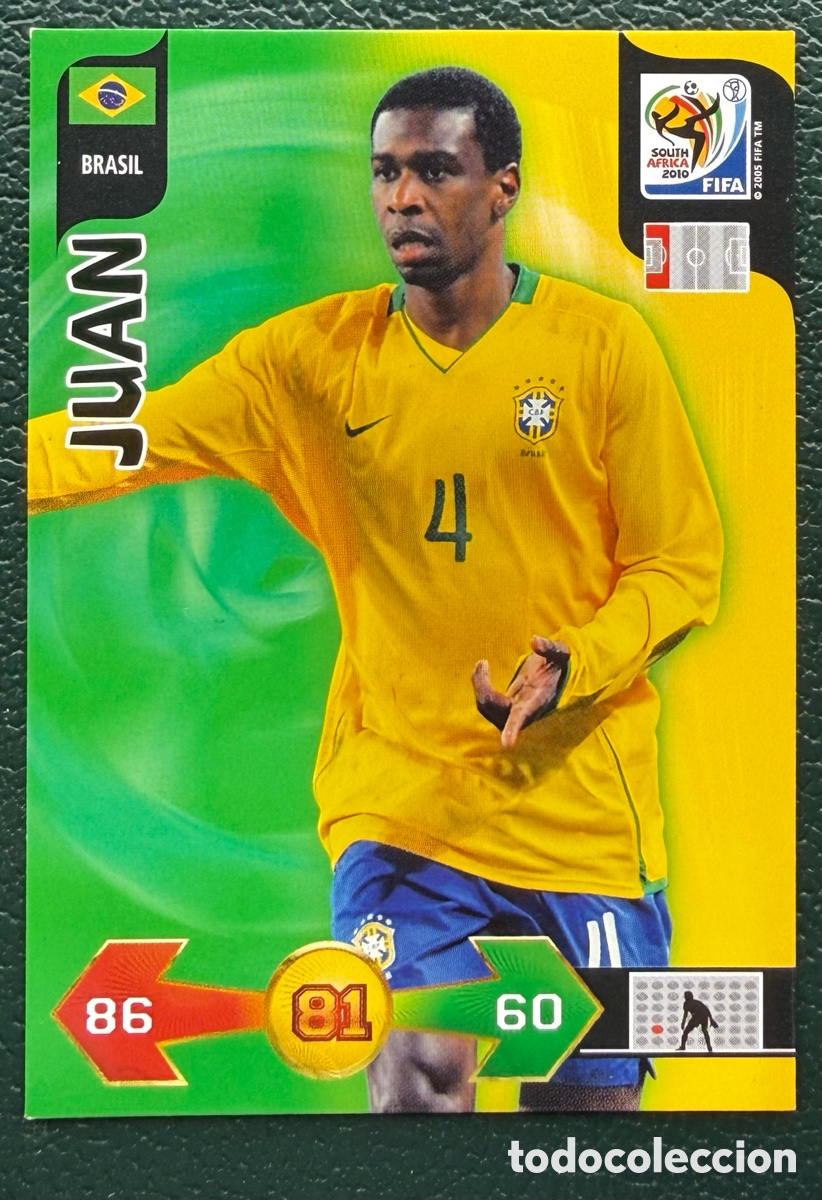 Figurine di Calcio: JUAN BRASIL FICHAS ALBUM ADRENALYN XL MUNDIAL SOUTH AFRICA 2010