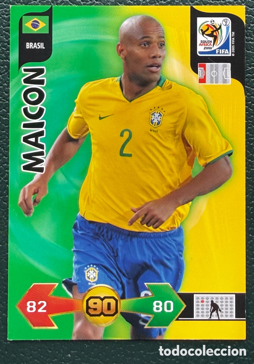 Cromos de f&uacute;tbol: MAICON BRASIL FICHAS ALBUM ADRENALYN XL MUNDIAL SOUTH AFRICA 2010