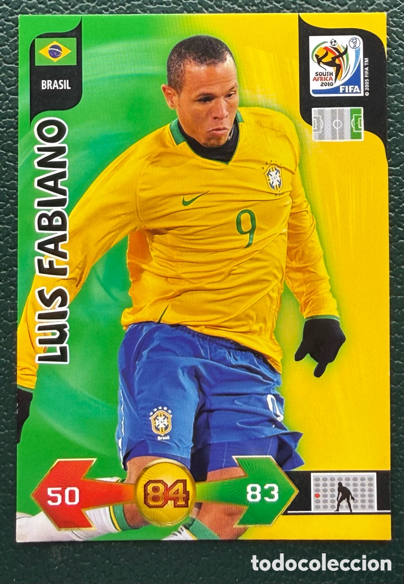 Fu&szlig;ball-Sticker: LUIS FABIANO BRASIL FICHAS ALBUM ADRENALYN XL MUNDIAL SOUTH AFRICA 2010