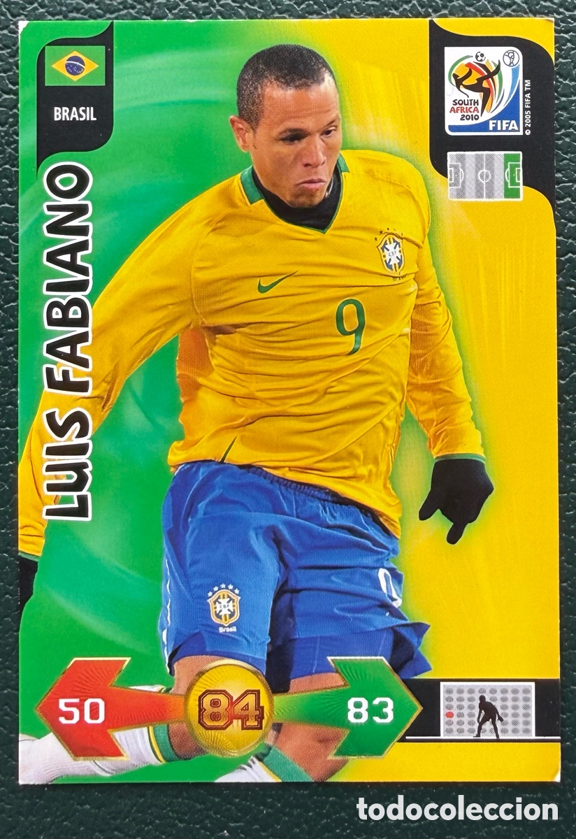 Fu&szlig;ball-Sticker: LUIS FABIANO BRASIL FICHAS ALBUM ADRENALYN XL MUNDIAL SOUTH AFRICA 2010