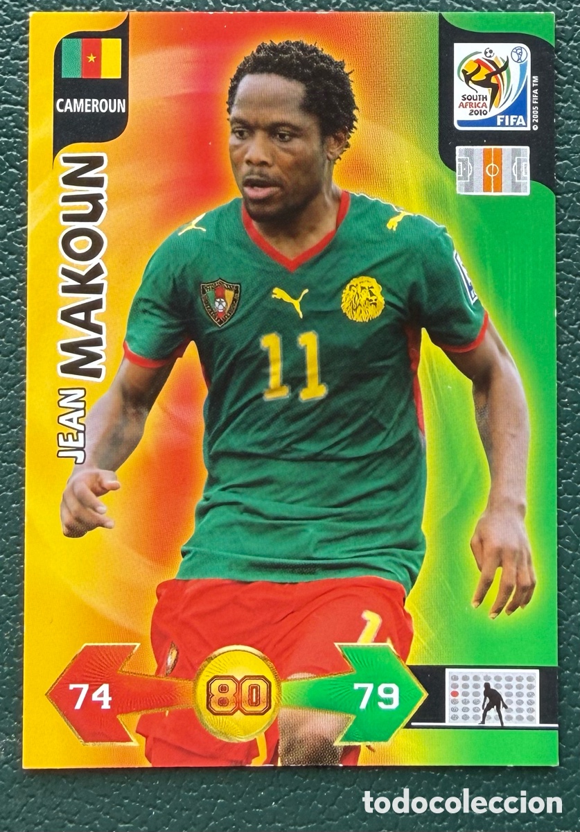 Football Stickers: JEAN MAKOUN CAMERUN FICHAS ALBUM ADRENALYN XL MUNDIAL SOUTH AFRICA 2010