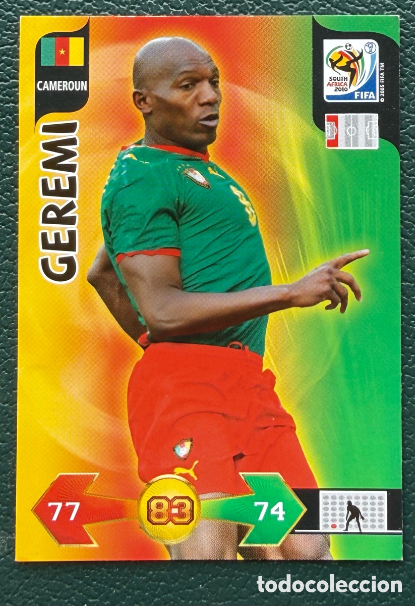 Football Stickers: GEREMI CAMERUN FICHAS ALBUM ADRENALYN XL MUNDIAL SOUTH AFRICA 2010