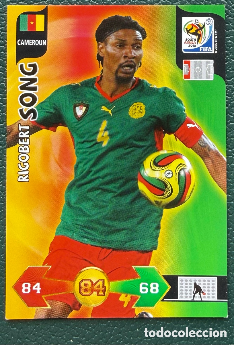 Football Stickers: RIGOBERT SONG CAMERUN FICHAS ALBUM ADRENALYN XL MUNDIAL SOUTH AFRICA 2010