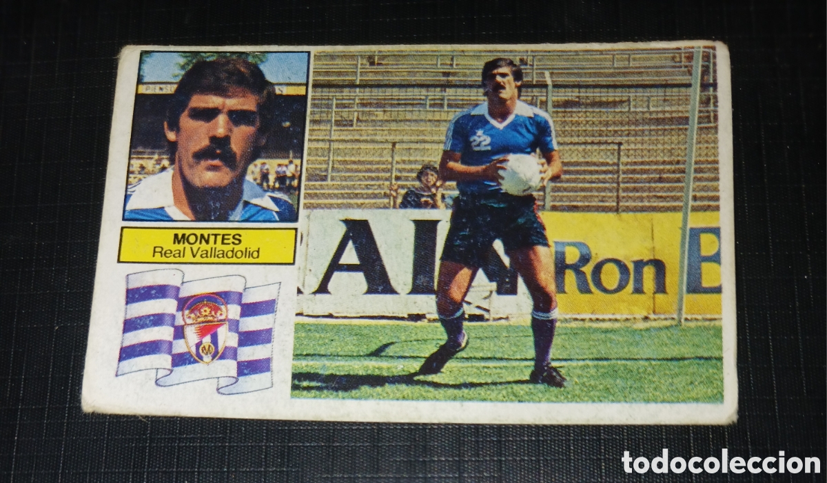 Cromos de f&uacute;tbol: Cromo Montes Real Valladolid Ed. Este Liga 1982 1983 82-83 Sin pegar, nunca pegado