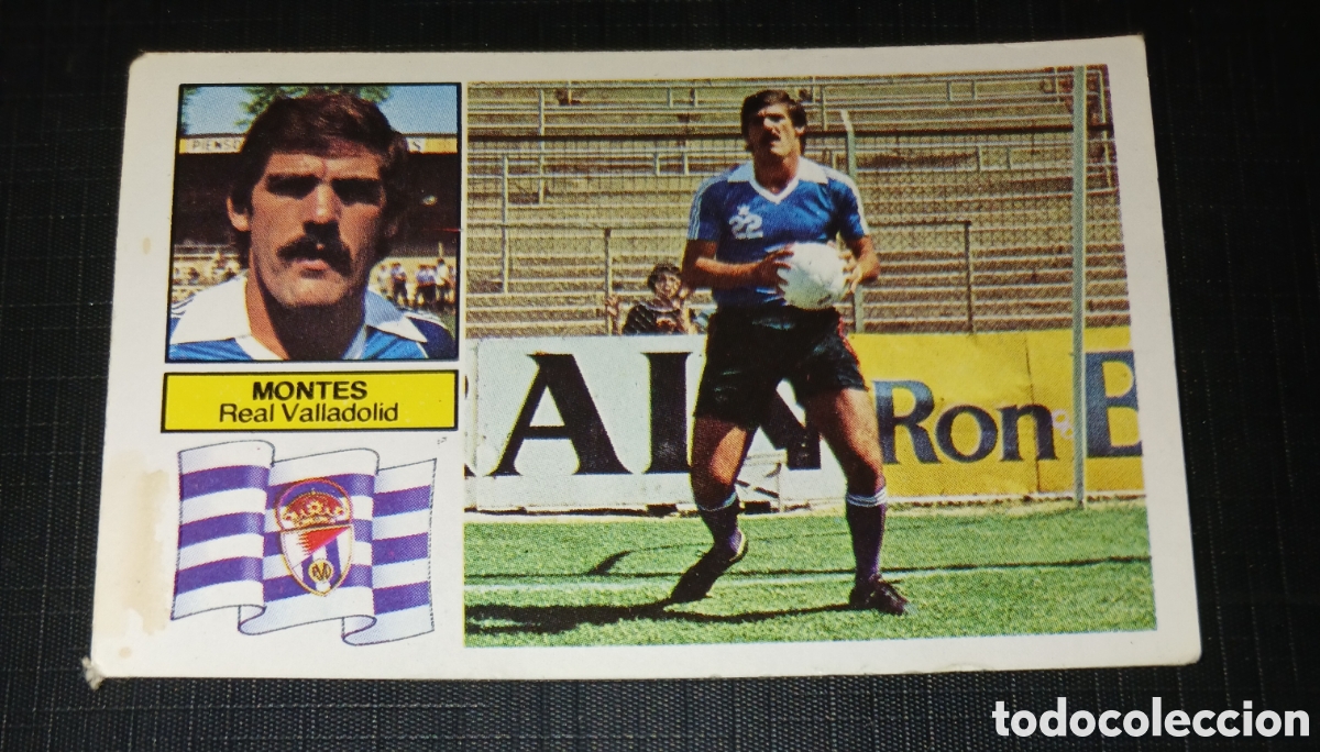 Cromos de f&uacute;tbol: Cromo Montes Real Valladolid Ed. Este Liga 1982 1983 82-83 Sin pegar, nunca pegado