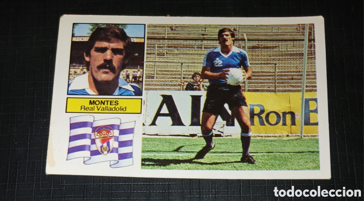Cromos de f&uacute;tbol: Cromo Montes Real Valladolid Ed. Este Liga 1982 1983 82-83 Sin pegar, nunca pegado