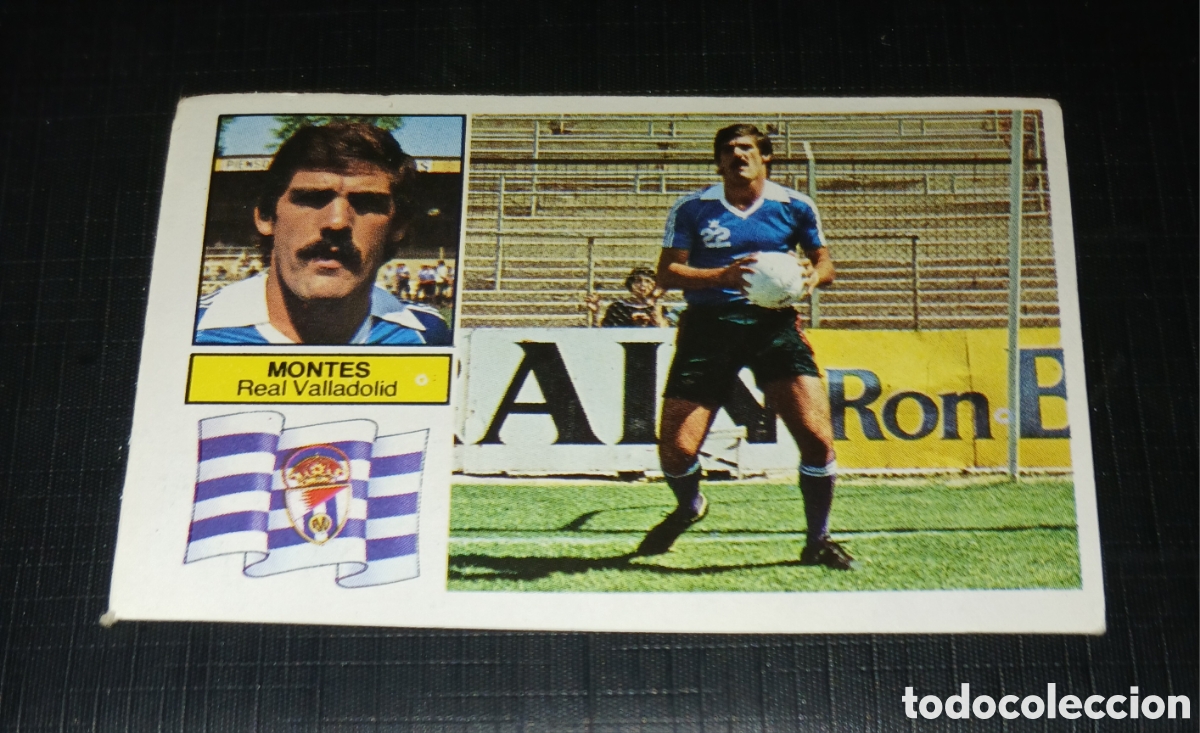 Cromos de f&uacute;tbol: Cromo Montes Real Valladolid Ed. Este Liga 1982 1983 82-83 Sin pegar, nunca pegado
