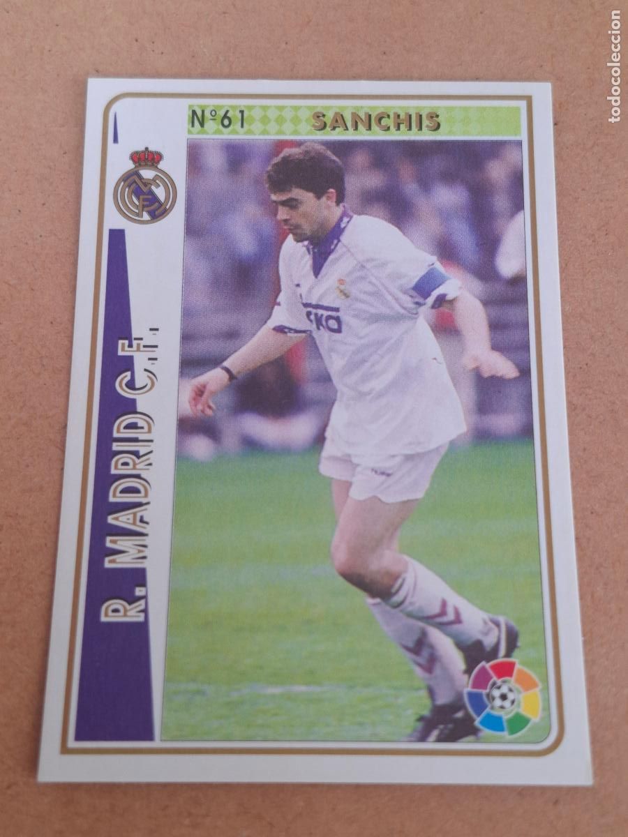 Cartes &agrave; collectionner de Football: MUNDICROMO 94 95 1994 1995 - 61 SANCH&Iacute;S - REAL MADRID