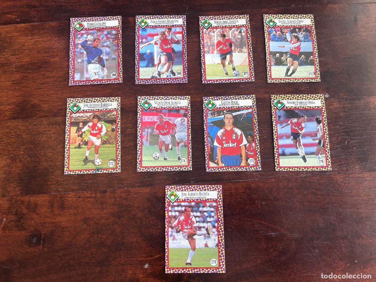 Cromos de f&uacute;tbol: LOTE 9 CROMOS DEPORTIVO ESPA&Ntilde;OL 1993 Cromy Futbolmania