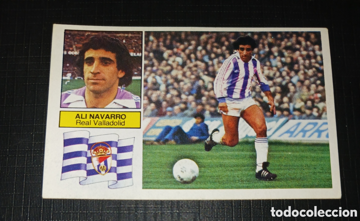 Fu&szlig;ball-Sticker: Cromo Ali Navarro Real Valladolid Ed. Este Liga 1982 1983 82-83 Sin pegar, nunca pegado