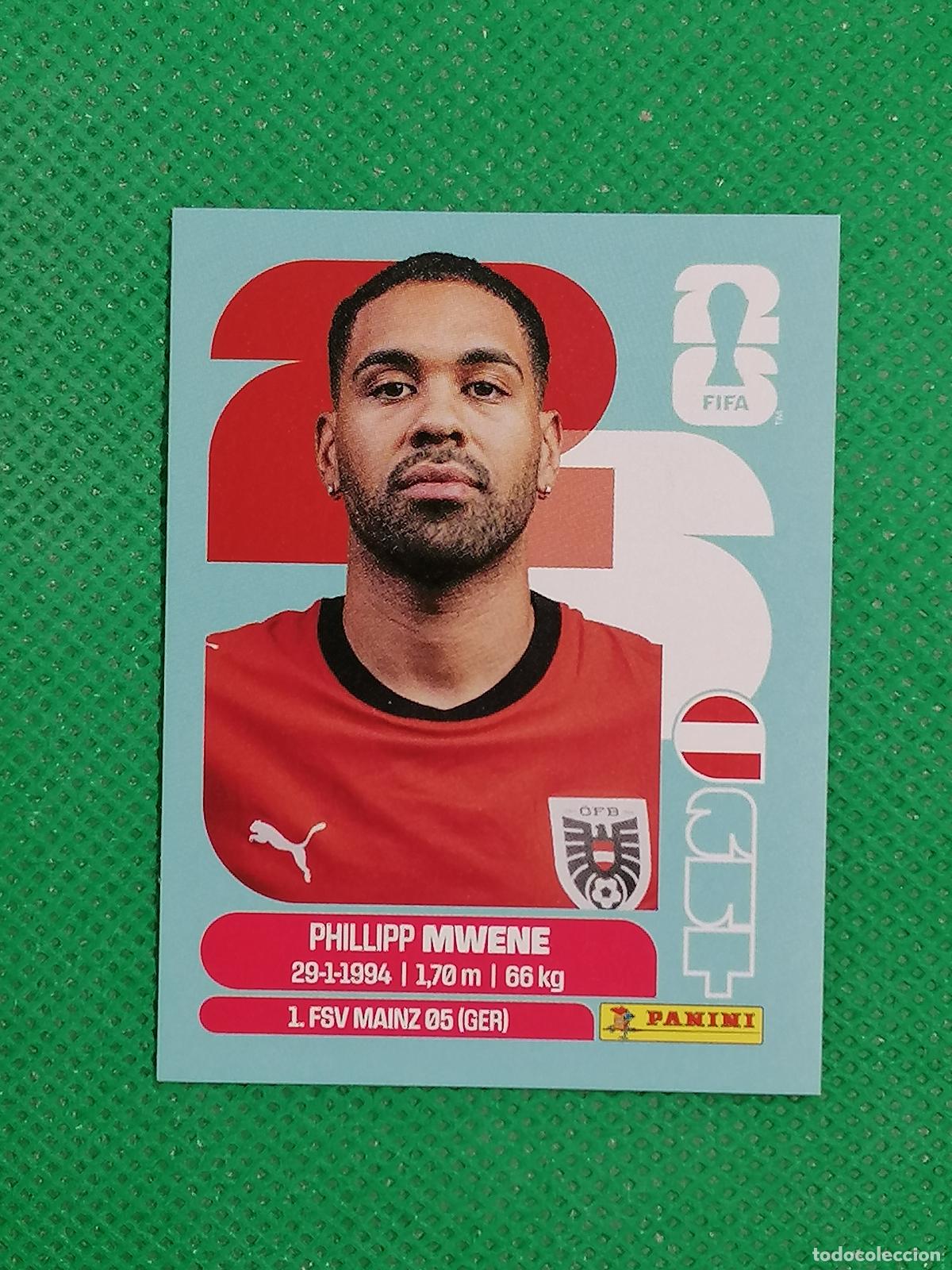 Cartes &agrave; collectionner de Football: AUT 8 AUT8 PHILLIPP MWENE AUSTRIA ⚽ PANINI FIFA MUNDIAL WORLD CUP 26 2026 STICKER ⚽