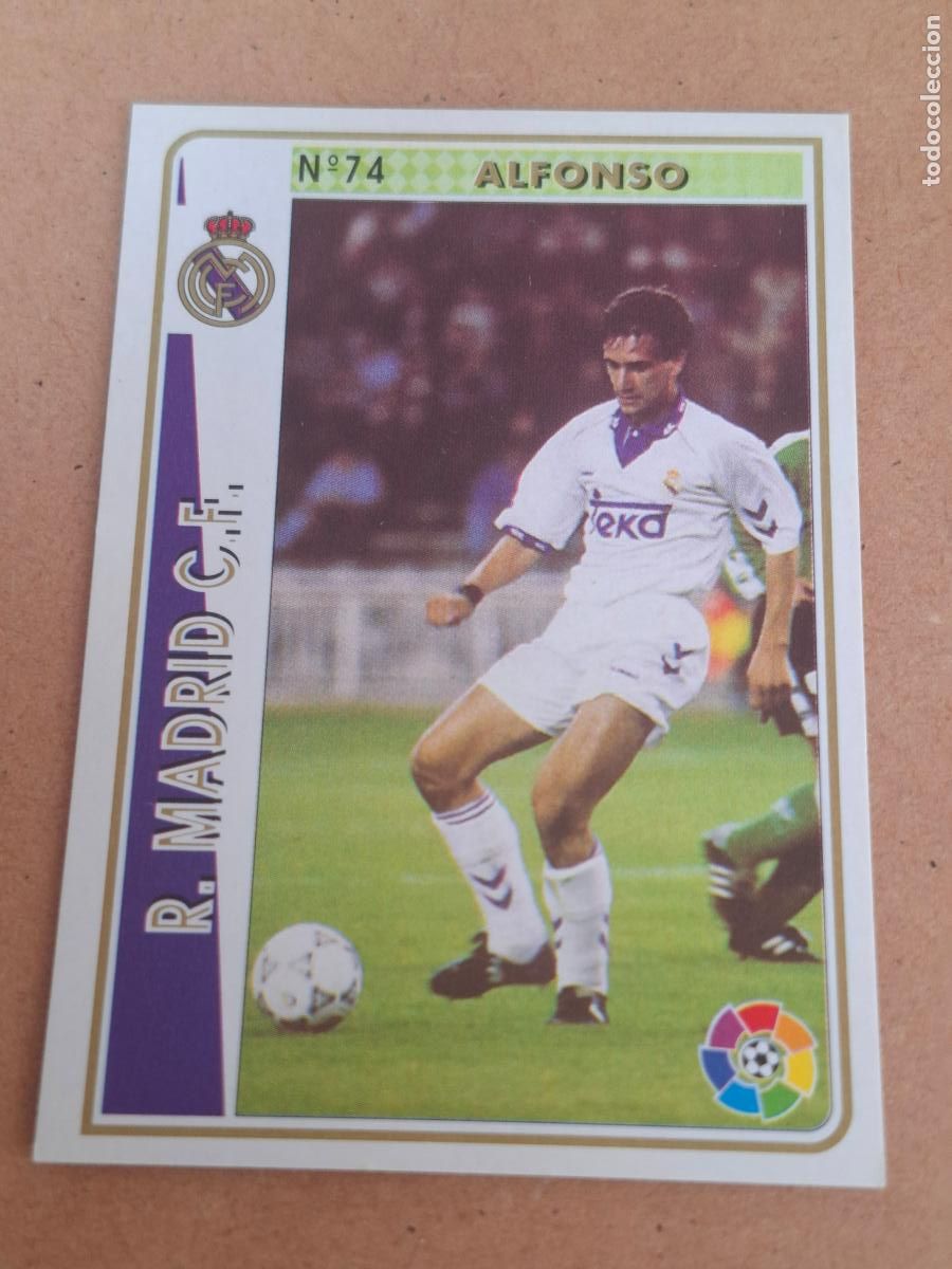Football Stickers: MUNDICROMO 94 95 1994 1995 - 74 ALFONSO - REAL MADRID