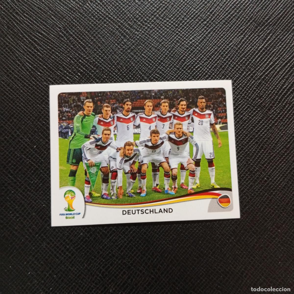 Football Stickers: 489 ALINEACION ALEMANIA PANINI MUNDIAL BRASIL 2014 CROMO FUTBOL 14 - SIN PEGAR - CJ1