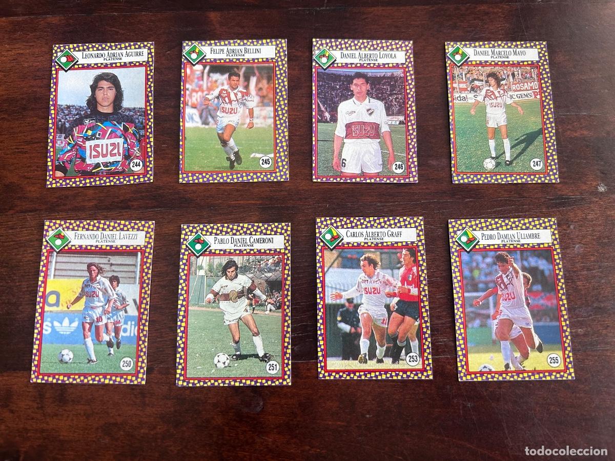 Cromos de f&uacute;tbol: LOTE 8 CROMOS PLATENSE 1993 Cromy Futbolmania