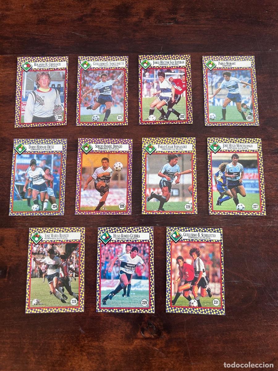 Cromos de f&uacute;tbol: LOTE 11 CROMOS GIMNASIA (LA PLATA) 1993 Cromy Futbolmania
