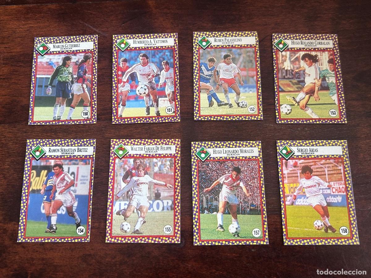 Cromos de f&uacute;tbol: LOTE 8 CROMOS HURACAN 1993 Cromy Futbolmania