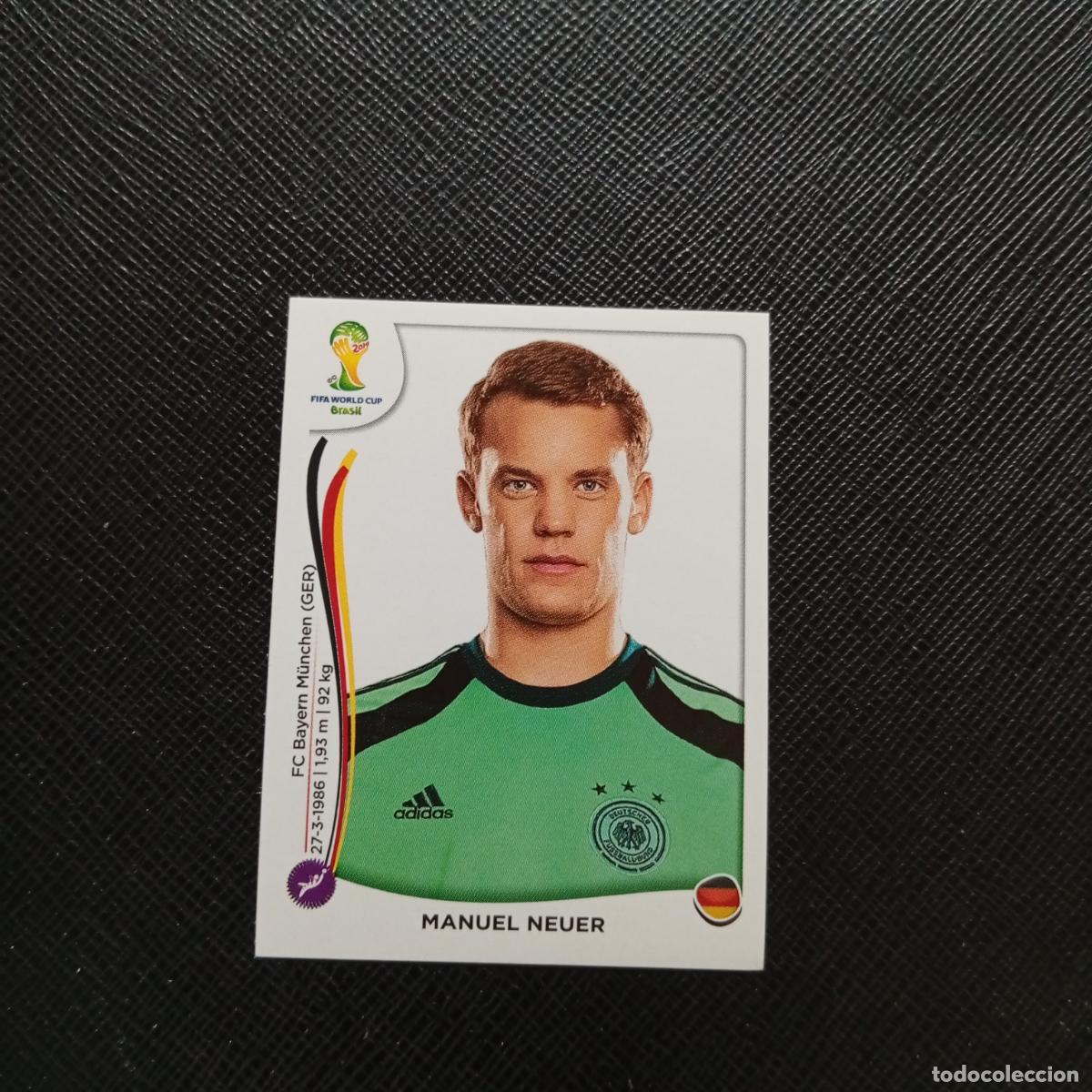 Cromos de f&uacute;tbol: 490 MANUEL NEUER ALEMANIA PANINI MUNDIAL BRASIL 2014 CROMO FUTBOL 14 - SIN PEGAR - CJ1