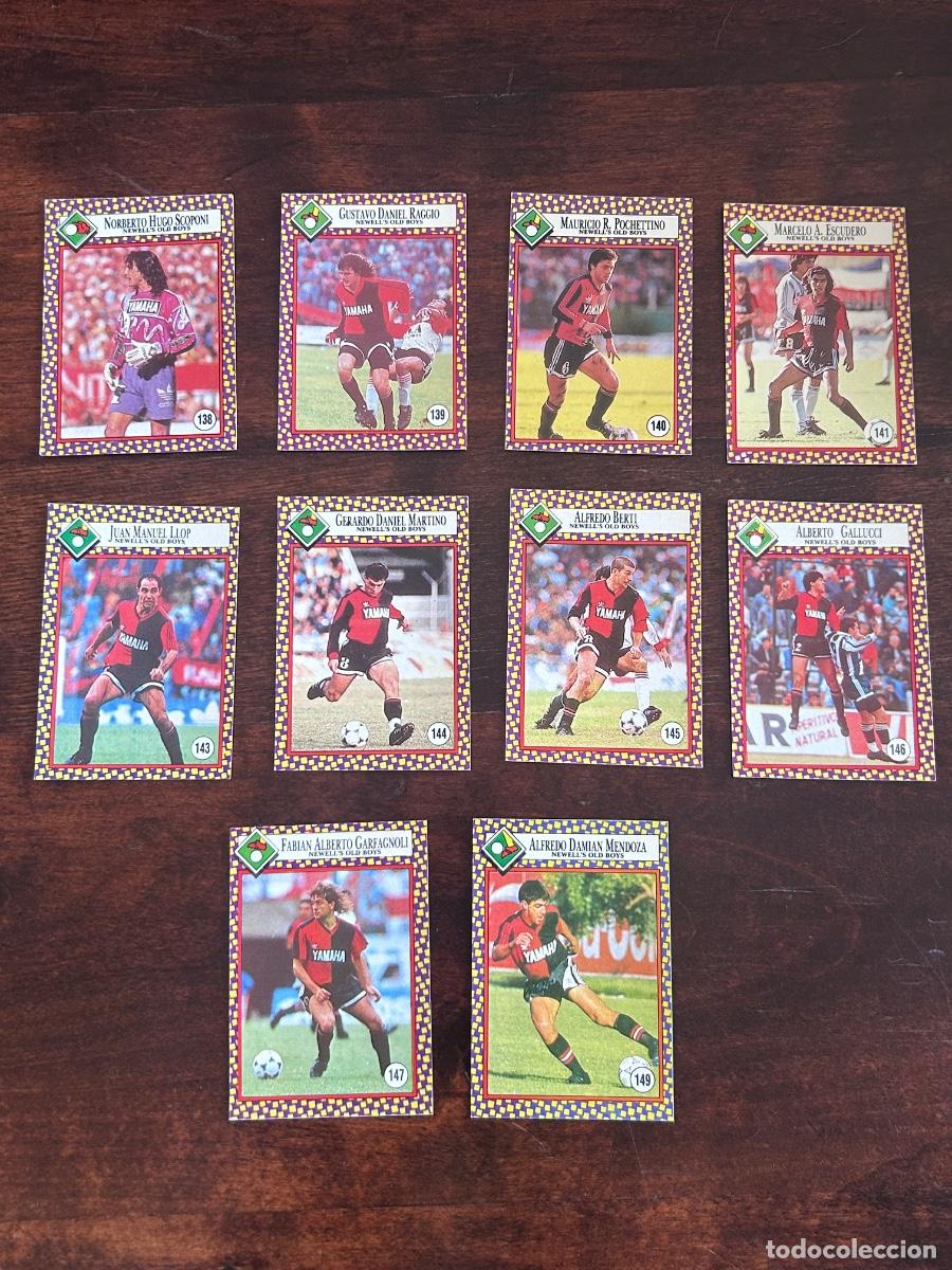 Cromos de f&uacute;tbol: LOTE 10 CROMOS NEWELL&rsquo;S OLD BOYS 1993 Cromy Futbolmania