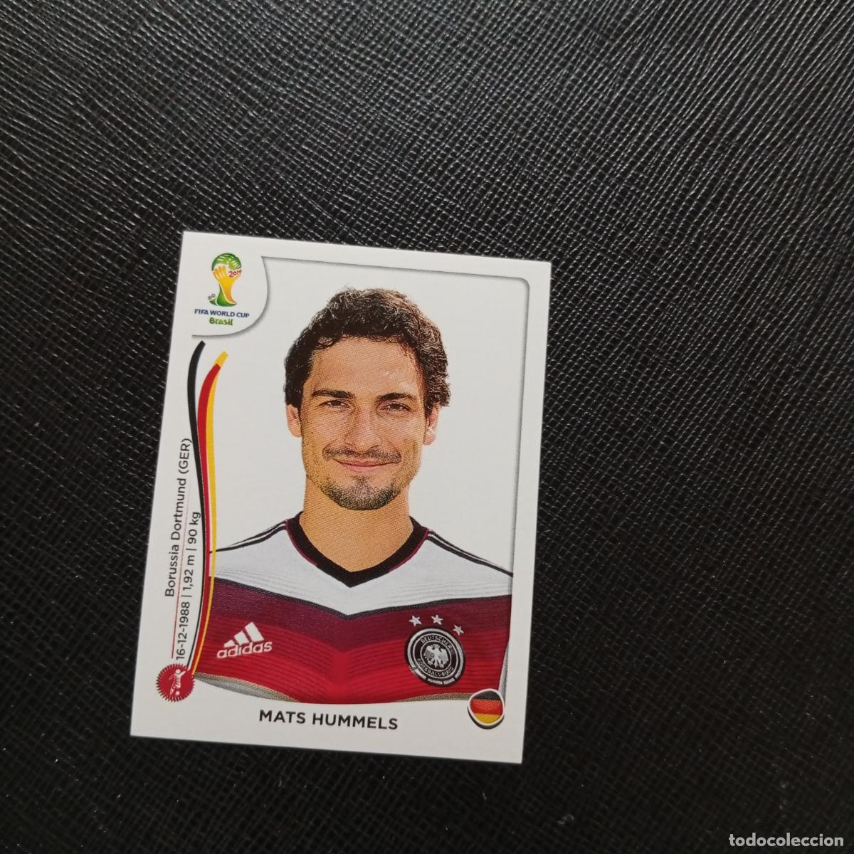 Cromos de f&uacute;tbol: 494 MATS HUMMELS ALEMANIA PANINI MUNDIAL BRASIL 2014 CROMO FUTBOL 14 - SIN PEGAR - CJ1