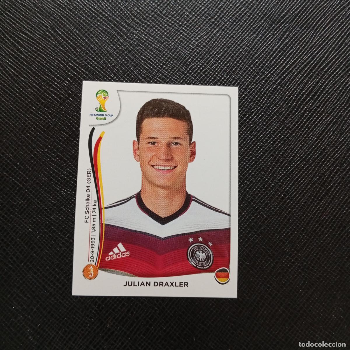 Cromos de f&uacute;tbol: 501 JULIAN DRAXLER ALEMANIA PANINI MUNDIAL BRASIL 2014 CROMO FUTBOL 14 - SIN PEGAR - CJ1