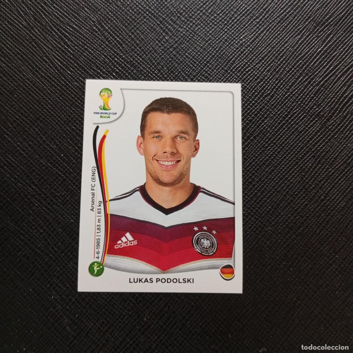 Cromos de f&uacute;tbol: 504 LUKAS PODOLSKI ALEMANIA PANINI MUNDIAL BRASIL 2014 CROMO FUTBOL 14 - SIN PEGAR - CJ1