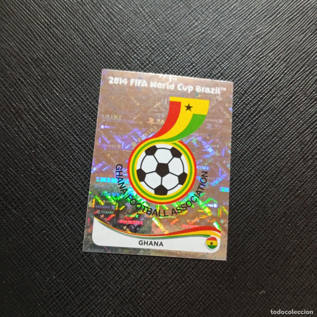Cromos de f&uacute;tbol: 526 ESCUDO GHANA PANINI MUNDIAL BRASIL 2014 CROMO FUTBOL 14 - SIN PEGAR - CJ1