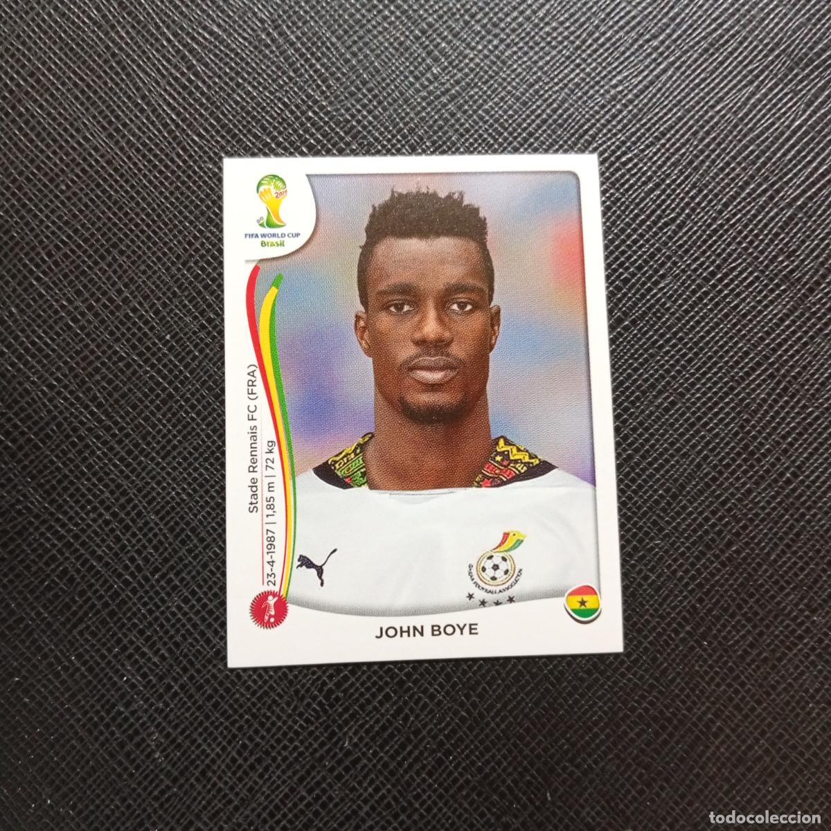 Cromos de f&uacute;tbol: 533 JOHN BOYE GHANA PANINI MUNDIAL BRASIL 2014 CROMO FUTBOL 14 - SIN PEGAR - CJ1