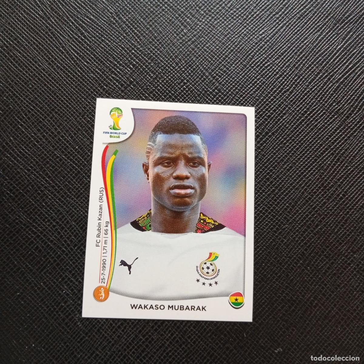 Cromos de f&uacute;tbol: 538 WAKASO MUBARAK GHANA PANINI MUNDIAL BRASIL 2014 CROMO FUTBOL 14 - SIN PEGAR - CJ1