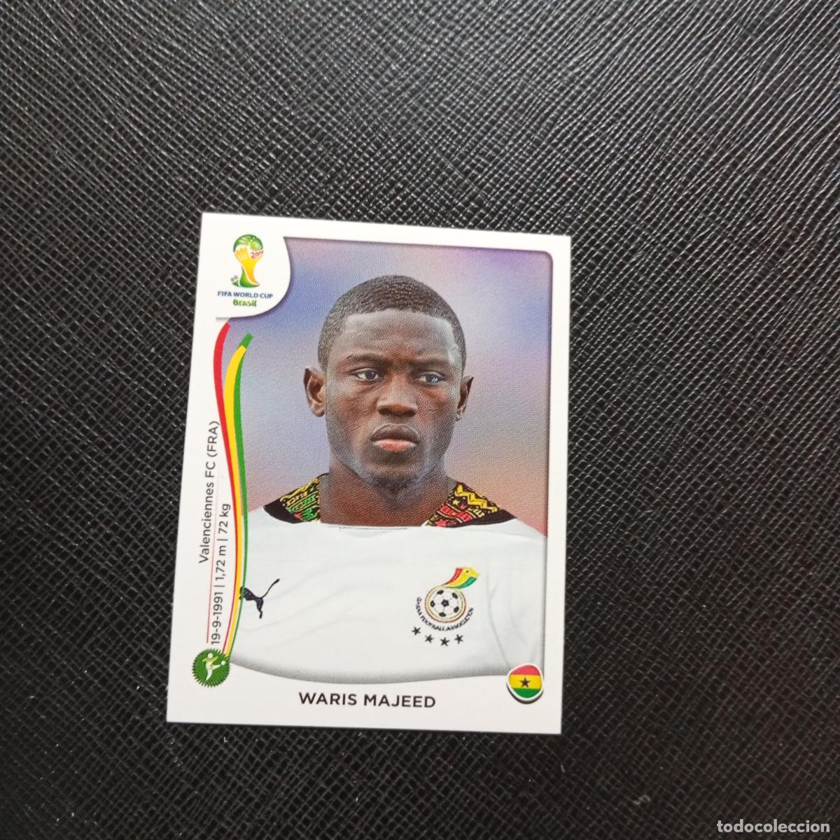 Cromos de f&uacute;tbol: 540 WARIS MAJEED GHANA PANINI MUNDIAL BRASIL 2014 CROMO FUTBOL 14 - SIN PEGAR - CJ1