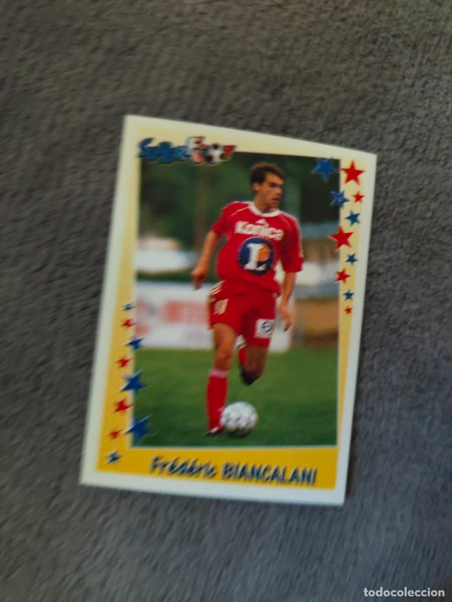 Figurine di Calcio: 51 SUPERFOOT 98 99 FR&Eacute;D&Eacute;RIC BIANCALANI LES DEFENSEURS PANINI 1998 1999 LIGUE 1 FRANCIA AAK