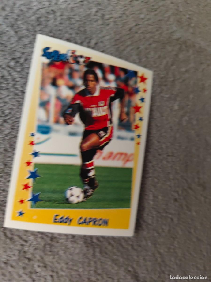 Fu&szlig;ball-Sticker: 54 SUPERFOOT 98 99 EDDY CAPRON LES DEFENSEURS PANINI 1998 1999 LIGUE 1 FRANCIA AAK