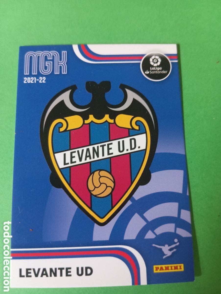 Cromos de f&uacute;tbol: Escudo del Levante n&deg;199 / PANINI MEGACRACKS 2021/2022