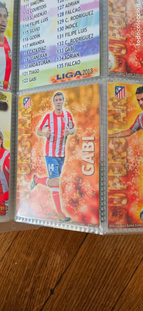 Figurine di Calcio: Gabi - N&ordm; 133 - Atl&eacute;tico de Madrid - Superstar - Adrenalyn Liga 2012 2013 12 13 Quiz Game Co