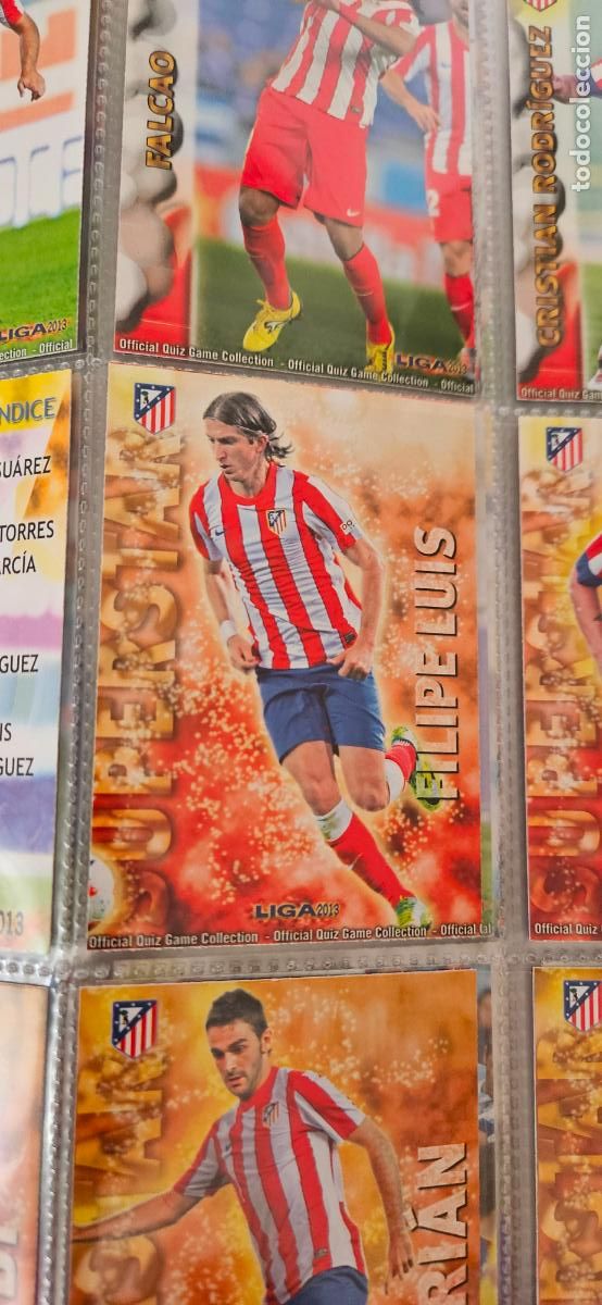 Figurine di Calcio: Filipe Luis - N&ordm; 131 - Atl&eacute;tico de Madrid - Superstar - Adrenalyn Liga 2012 2013 12 13 Quiz