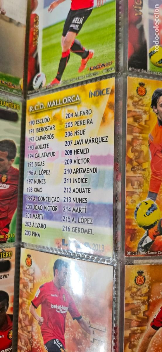 Football Stickers: &Iacute;ndice - N&ordm; 210 - Mallorca - Jugador - Adrenalyn Liga 2012 2013 12 13 Quiz Game Collection M