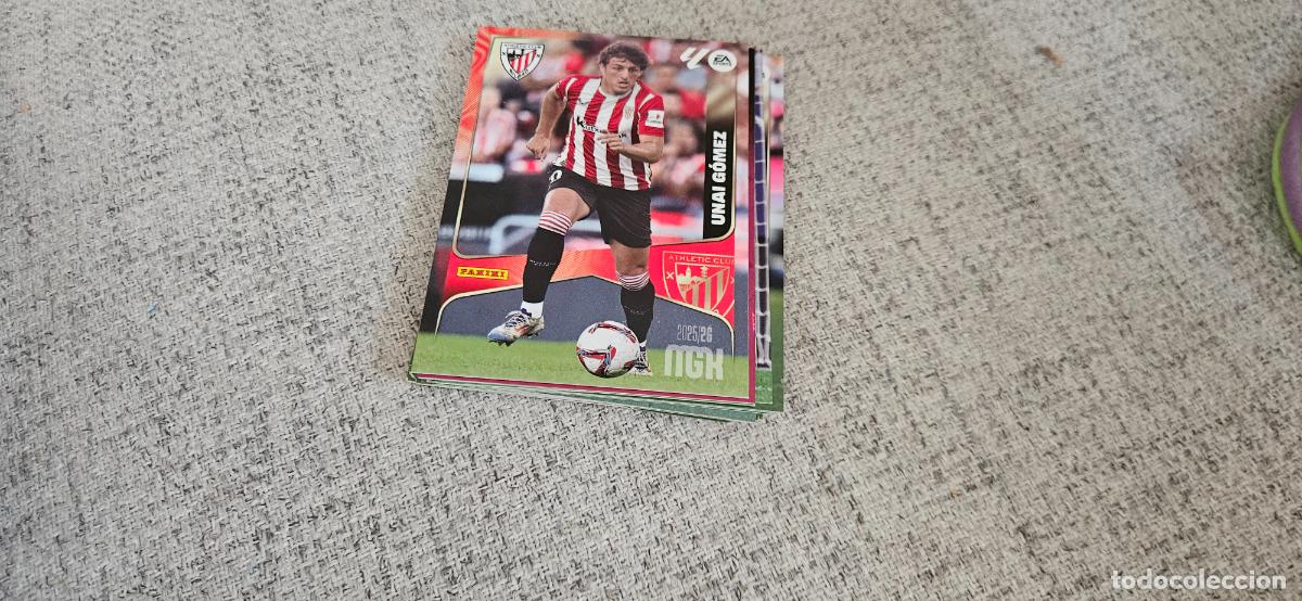Fu&szlig;ball-Sticker: Unai G&oacute;mez - N&ordm; 49 - Athletic Club - Base card - Liga 2025 2026 25 26 Megacracks Trading Car