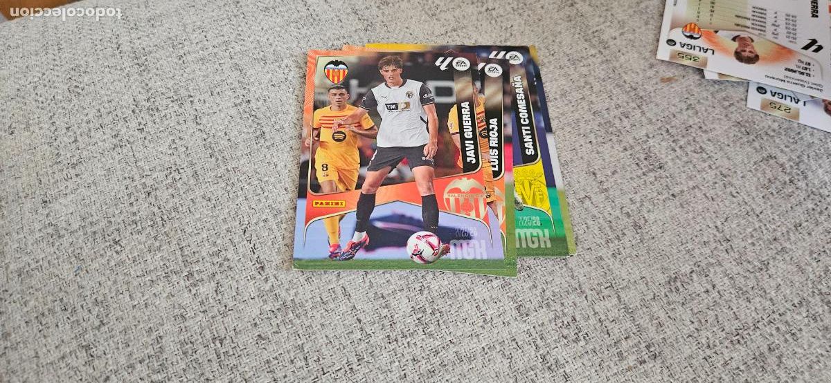Figurine di Calcio: Javi Guerra - N&ordm; 355 - Valencia CF - Base card - Liga 2025 2026 25 26 Megacracks Trading Car