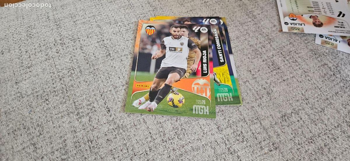 Figurine di Calcio: Luis Rioja - N&ordm; 356 - Valencia CF - Base card - Liga 2025 2026 25 26 Megacracks Trading Card