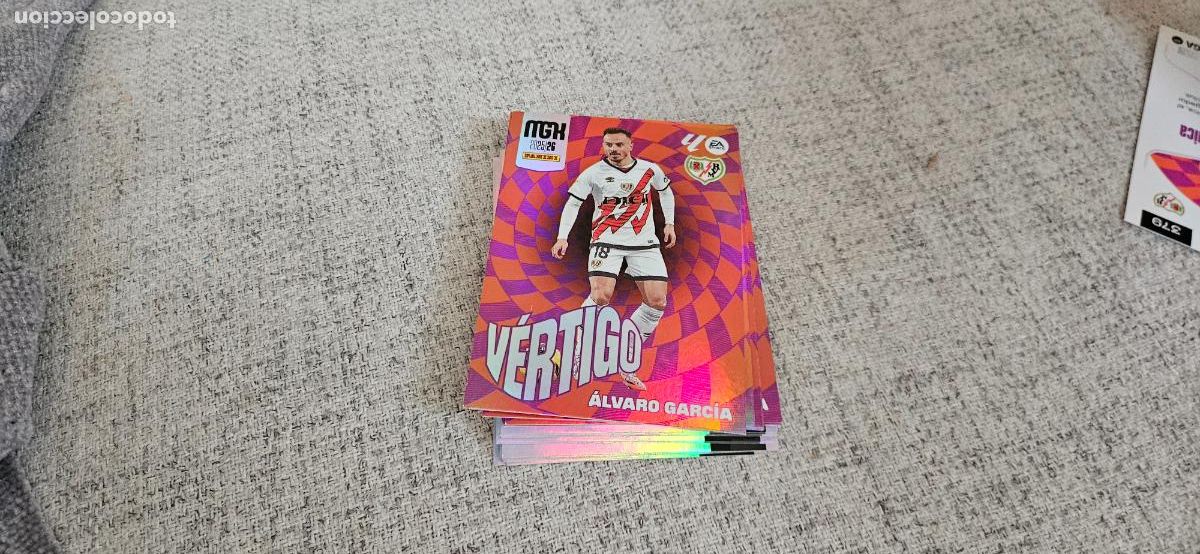 Figurine di Calcio: &Aacute;lvaro Garc&iacute;a - N&ordm; 379 - Rayo Vallecano - V&eacute;rtigo - Liga 2025 2026 25 26 Megacracks Trading