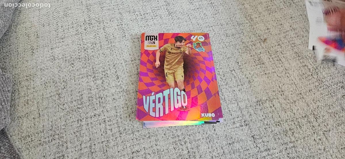 Football Stickers: Kubo - N&ordm; 384 - Real Sociedad - V&eacute;rtigo - Liga 2025 2026 25 26 Megacracks Trading Card