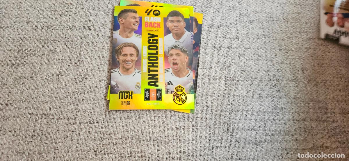 Fu&szlig;ball-Sticker: Kroos / Casemiro / Modric / Fede Valverde - N&ordm; 436 - Real Madrid CF - Flash Back Anthology -