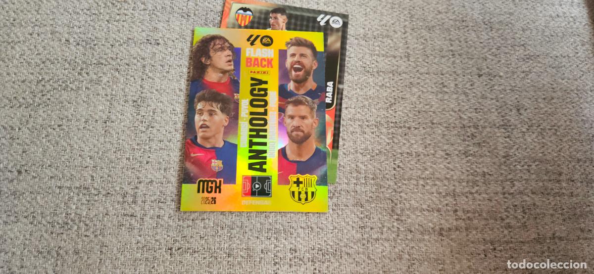 Football Stickers: Puyol / Piqu&eacute; / Cubars&iacute; / &Iacute;&ntilde;igo Mart&iacute;nez - N&ordm; 439 - FC Barcelona - Flash Back Anthology - Li