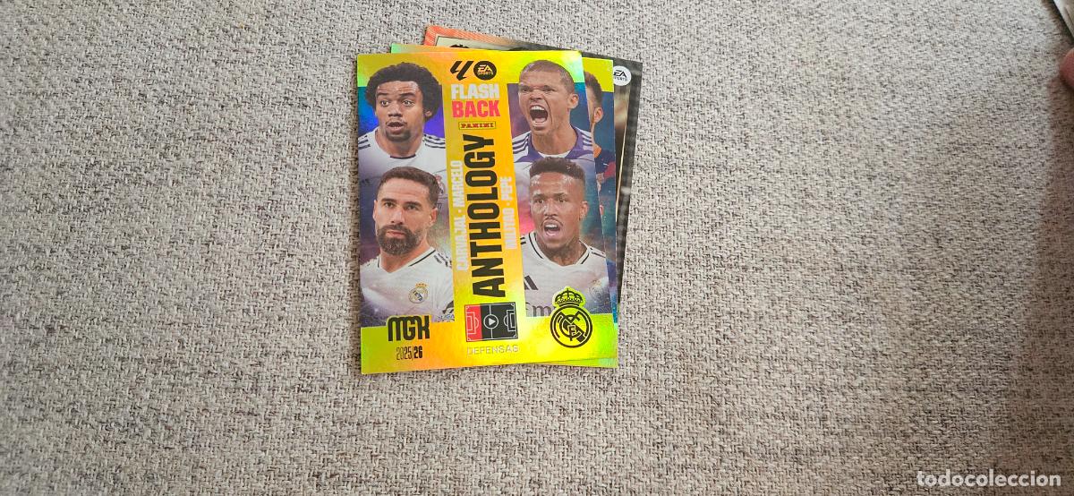 Fu&szlig;ball-Sticker: Marcelo / Pepe / Carvajal / Militao - N&ordm; 437 - Real Madrid CF - Flash Back Anthology - Liga