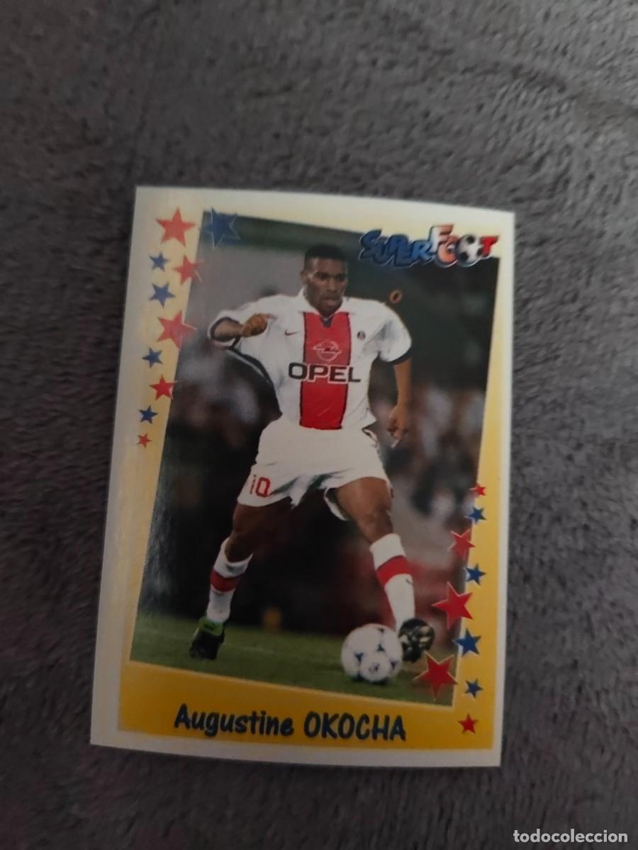 Fu&szlig;ball-Sticker: 84 SUPERFOOT 98 99 AUGUSTINE OKOCHA PSG PARIS LES MILIEUX PANINI 1998 1999 LIGUE 1 FRANCIA AAK