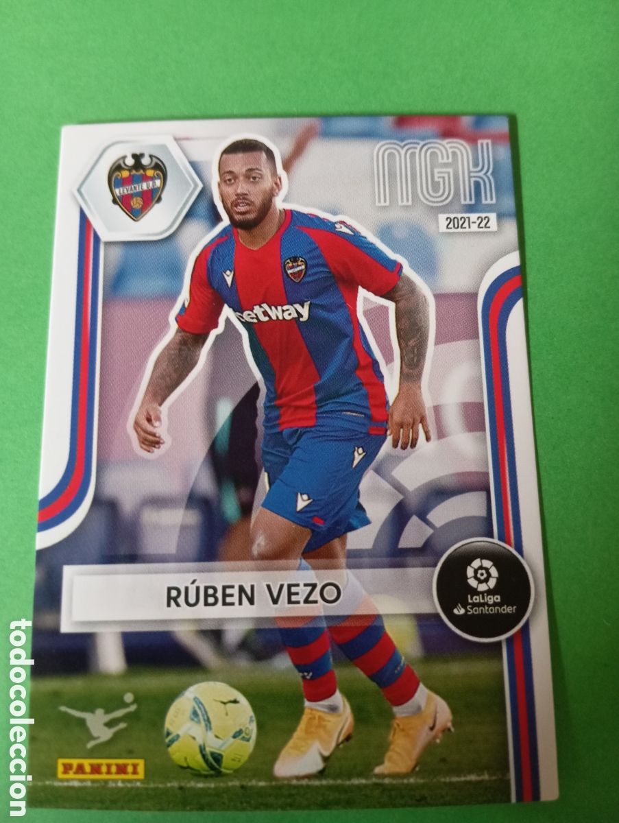 Fu&szlig;ball-Sticker: Rub&eacute;n Vezo Levante n&deg;205 / PANINI MEGACRACKS 2021/2022