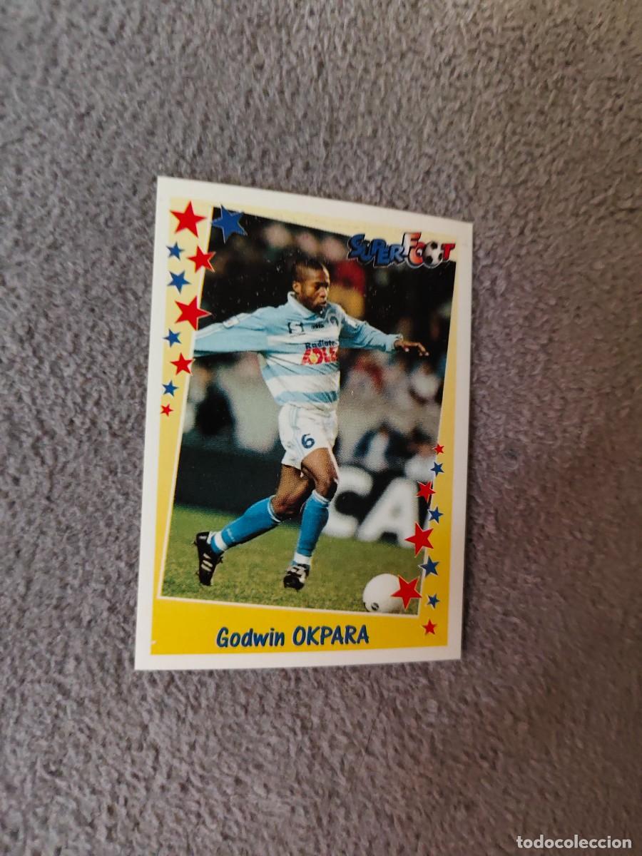 Fu&szlig;ball-Sticker: 93 SUPERFOOT 98 99 GODWIN OKPARA LES MILIEUX PANINI 1998 1999 LIGUE 1 FRANCIA AAK