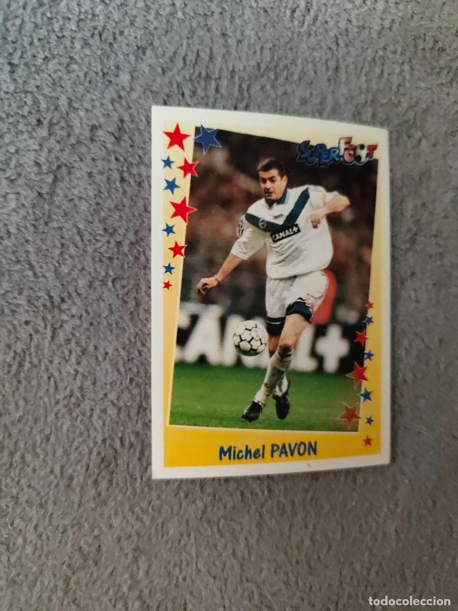 Fu&szlig;ball-Sticker: 96 SUPERFOOT 98 99 MICHEL PAVON LES MILIEUX PANINI 1998 1999 LIGUE 1 FRANCIA AAK