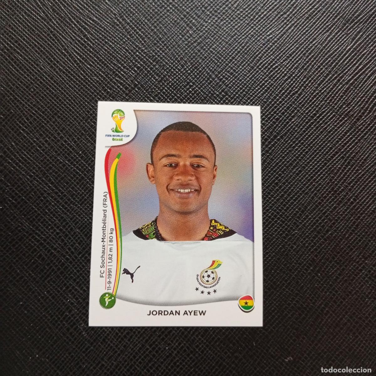 Fu&szlig;ball-Sticker: 543 JORDAN AYEW GHANA PANINI MUNDIAL BRASIL 2014 CROMO FUTBOL 14 - SIN PEGAR - CJ1