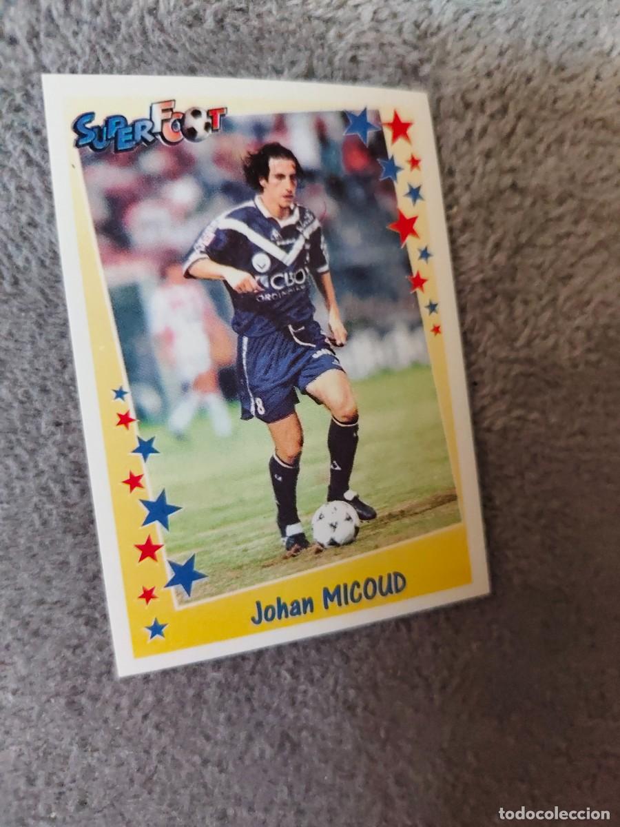 Fu&szlig;ball-Sticker: 100 SUPERFOOT 98 99 JOHAN MICOUD LES MILIEUX PANINI 1998 1999 LIGUE 1 FRANCIA AAK