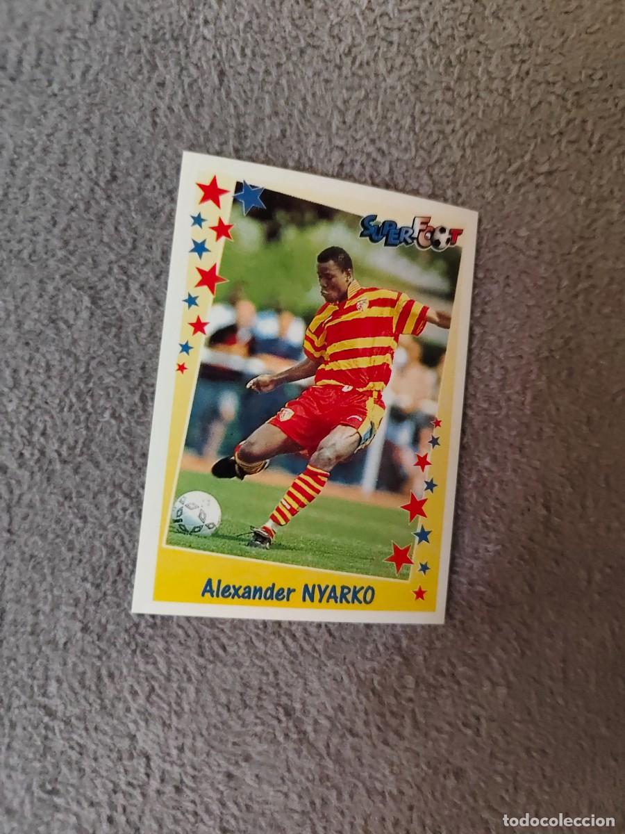 Fu&szlig;ball-Sticker: 103 SUPERFOOT 98 99 ALEX NYARKO LES MILIEUX PANINI 1998 1999 LIGUE 1 FRANCIA AAK